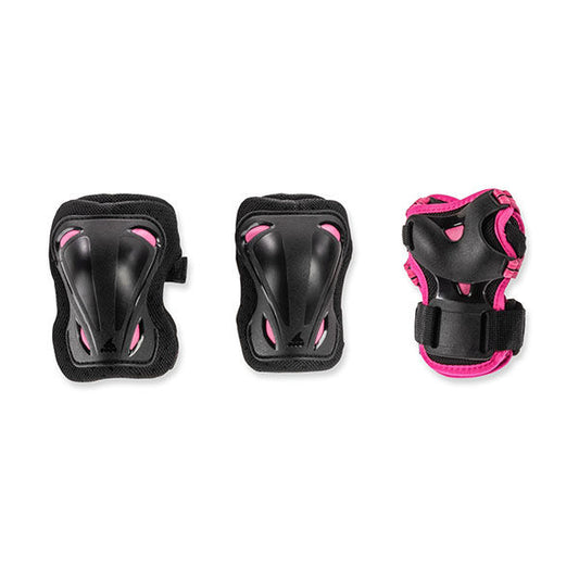 ROLLERBLADE Pack Protecciones Skate Gear Junior Negro / Rosa