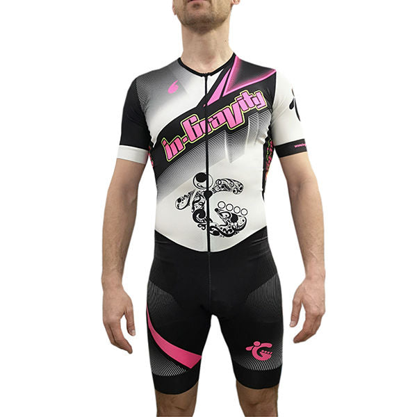 IN-GRAVITY Maillot Velocidad Manga Corta Rosa